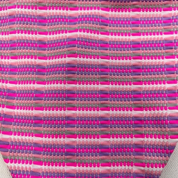 L*Space Women's Lennox String Bikini Bottom Pink/Multi Striped Small New - Picture 6 of 9